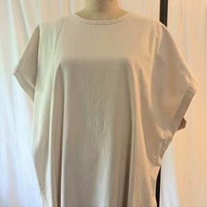 Lauren Manoogian Cream Cotton Kaftan Dress